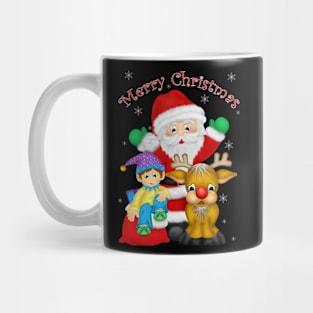 Santa and Friends Christmas Design Mug